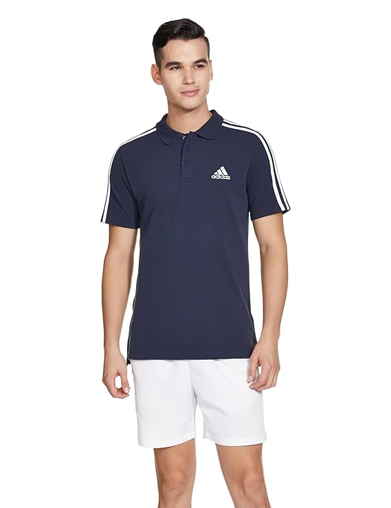 Adidas Men's Regular Fit T-Shirt (Blue, S)