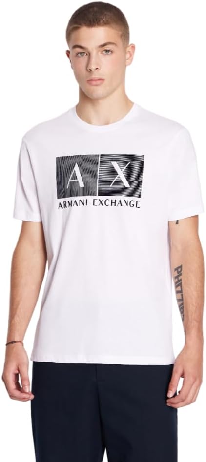 Armani Exchange Men's Regular Fit (White, M)