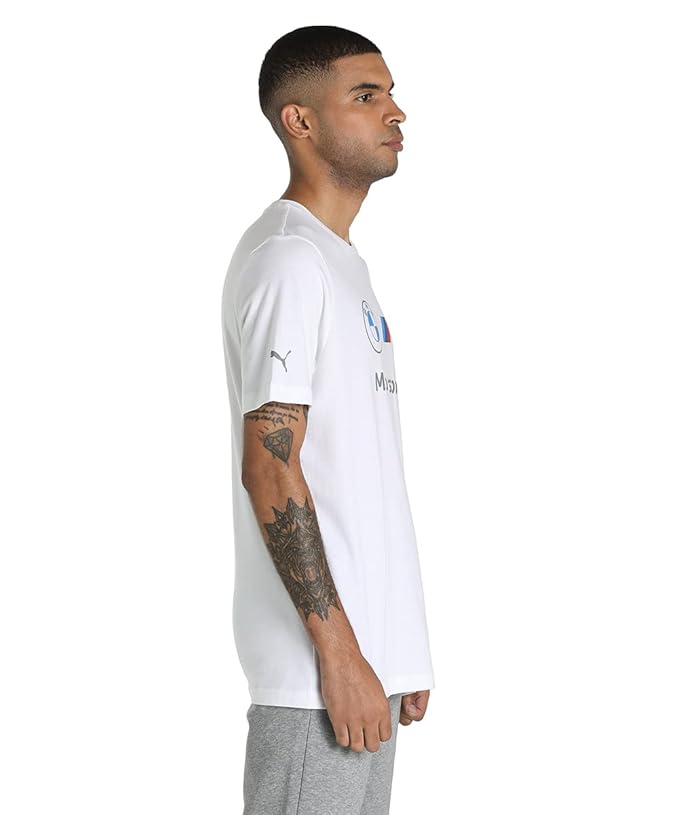 Puma Men's Regular Fit T-Shirt (White, M)