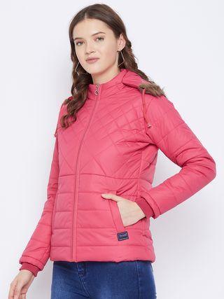 Women's Winter Wear Solid Parka Jacket