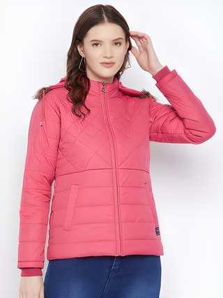 Women's Winter Wear Solid Parka Jacket