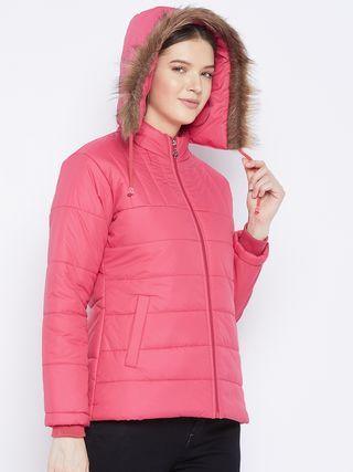 Women's Winter Wear Solid Parka Jacket