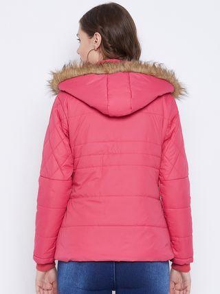 Women's Winter Wear Solid Parka Jacket