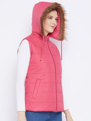 Women's Winter Wear Solid Parka Jacket