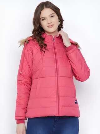 Women's Winter Wear Solid Parka Jacket