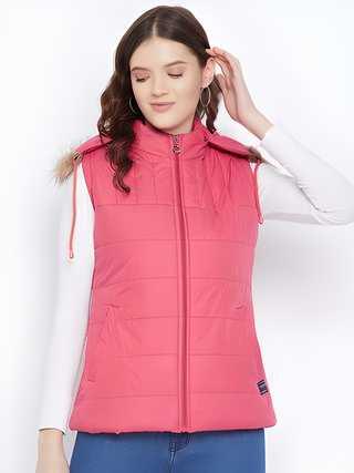 Women's Winter Wear Solid Parka Jacket