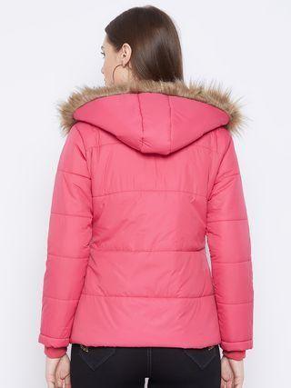 Women's Winter Wear Solid Parka Jacket