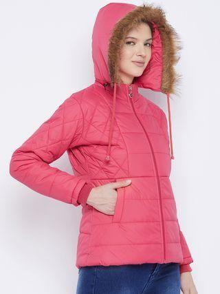 Women's Winter Wear Solid Parka Jacket