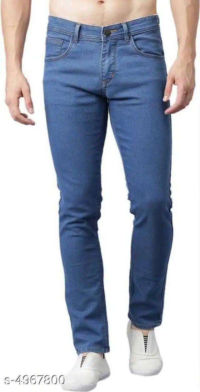 Denim Jeans for Men (Blue, 28)