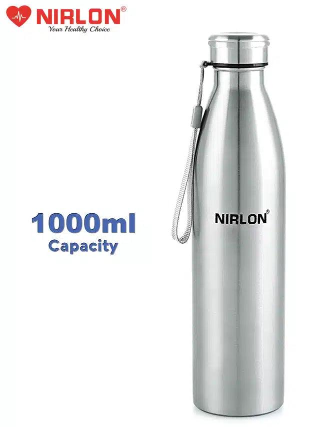 Stainless Steel Water Bottle (Silver, 1000 ml)