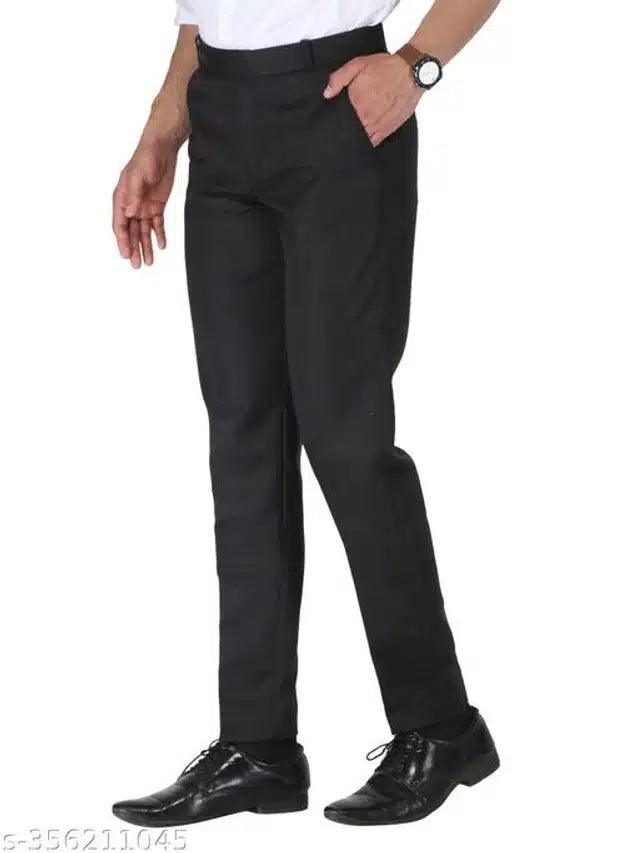 Cotton Trouser for Men (Black, 28)