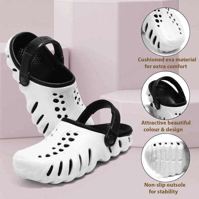 Clogs for Men (Black & White)