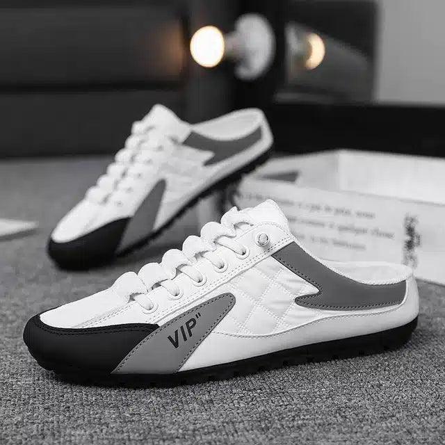 Trendy Sports Shoes for Men (White, 6)